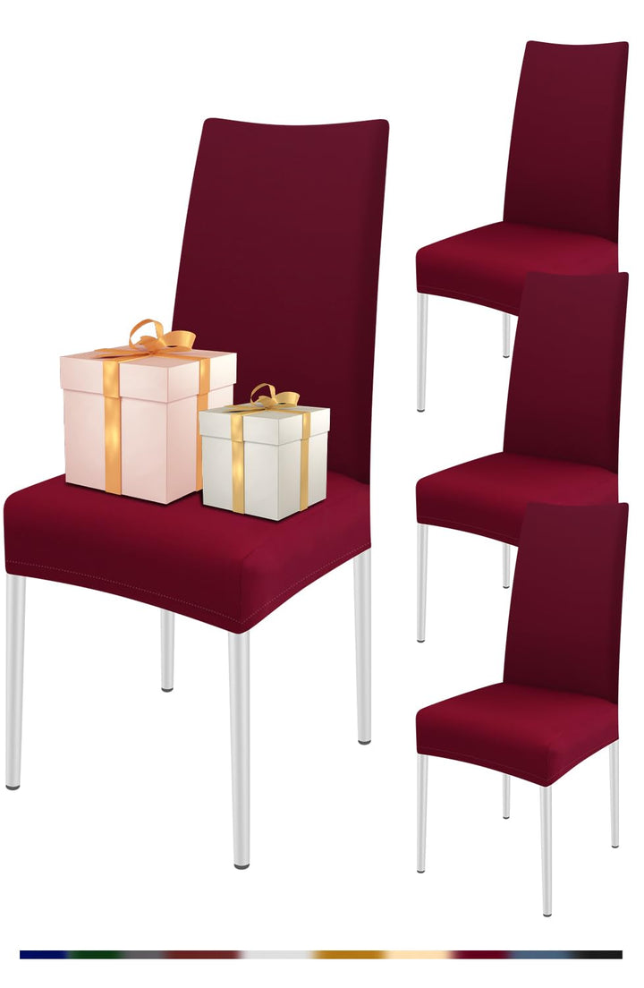 FIGOOO Stuhlhussen 4er Set Stretch Stuhlhussen für Esszimmerstühle Elastisch Moderne Universal Stuhl