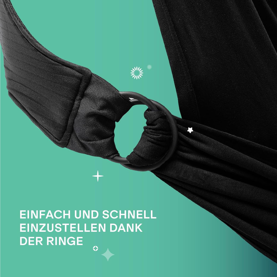 Koala Babycare Babytragetuch - Einfach anzuziehen - Elastisches Tragetuch bis zu 15 kg - Verstellbar