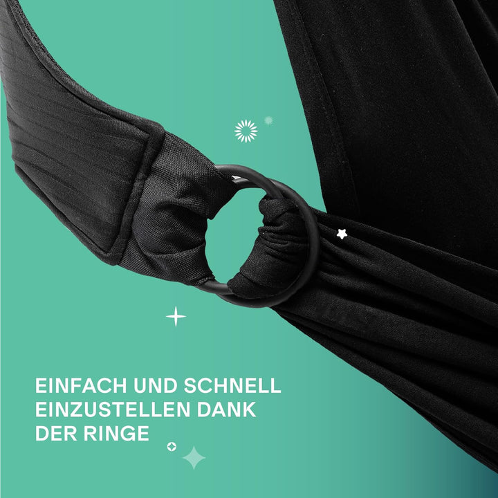 Koala Babycare Babytragetuch - Einfach anzuziehen - Elastisches Tragetuch bis zu 15 kg - Verstellbar