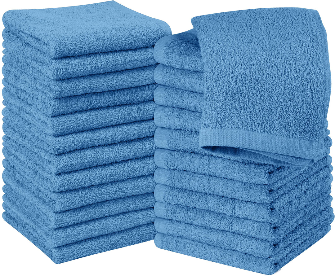 Utopia Towels - 24 Stück Seiftücher, 30x30 cm mit Aufhängeschlaufen, saugfähige Waschlappen zum Abwi