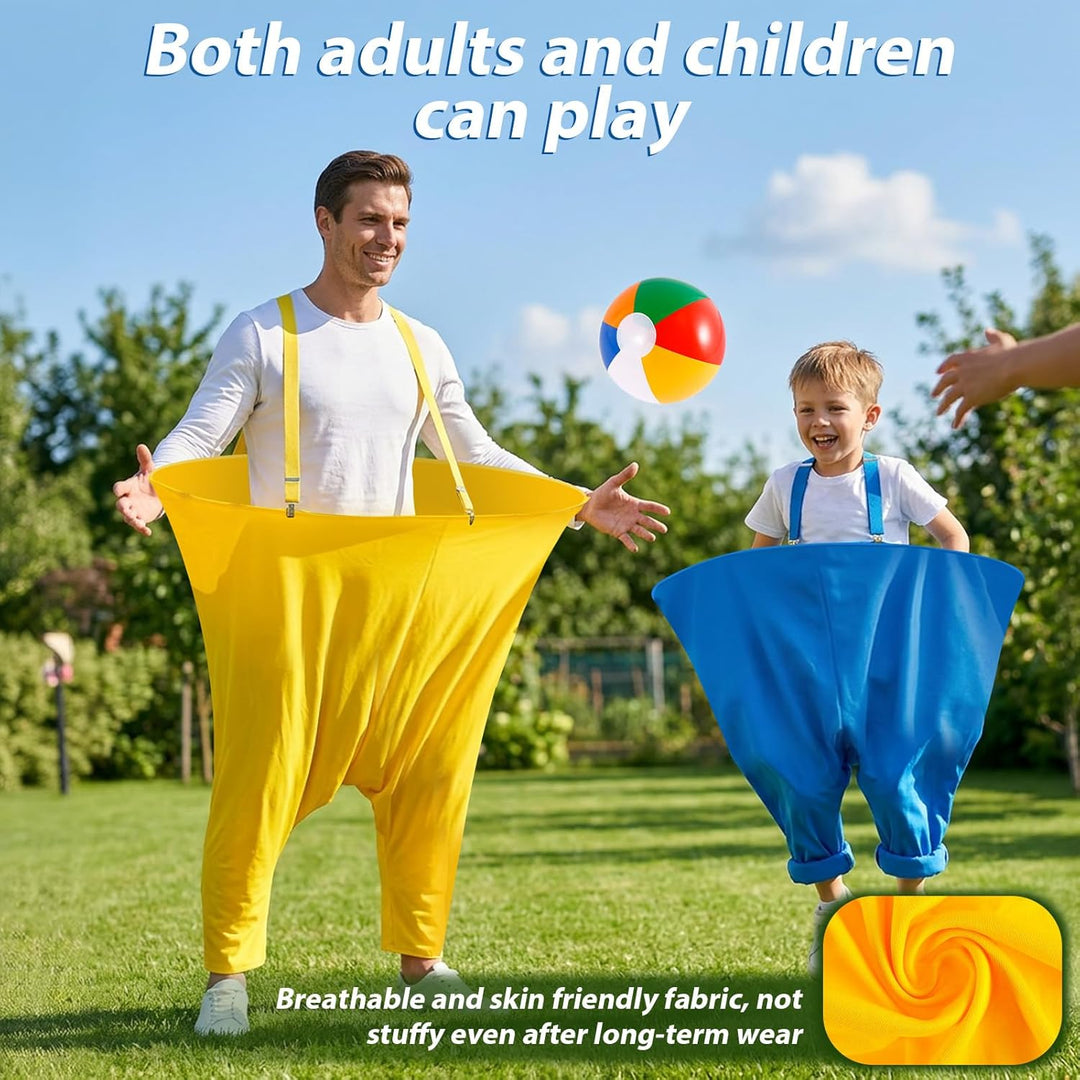 2 Stück Granny Pants Yard Game, Wurfspiel Spiele für Draussen, Lustiges Outdoor Games mit 16 Hüpfbäl