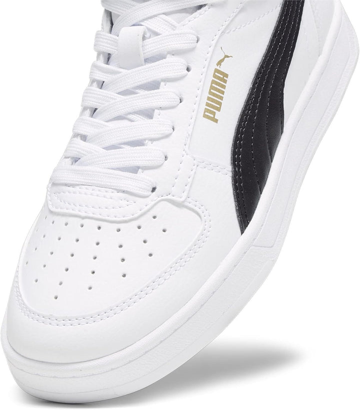 PUMA Unisex Kinder Caven 2.0 Mid Jr Sneaker, Puma White Puma Black Gold