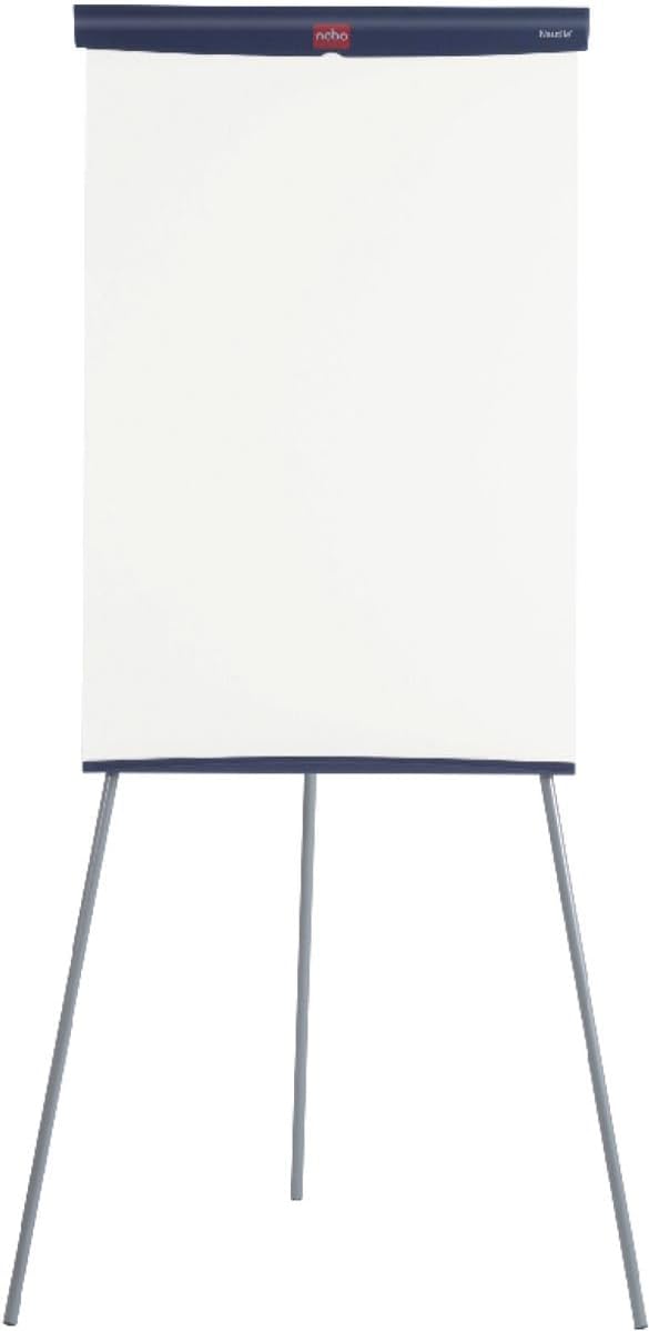Nobo Basic Flipchart aus Stahl mit Stativgestell (höhenregulierbar, für Flipchartblöcke geeignet), S
