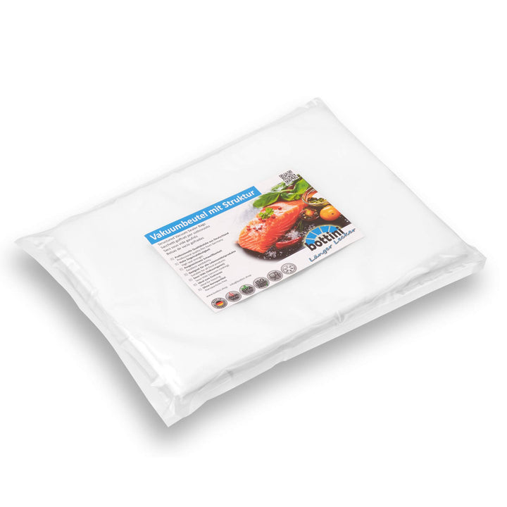 50 BOTTINI Vakuumbeutel mit Struktur 30 x 40 cm goffriert Sous Vide, Folien in Profiqualität mit Sie