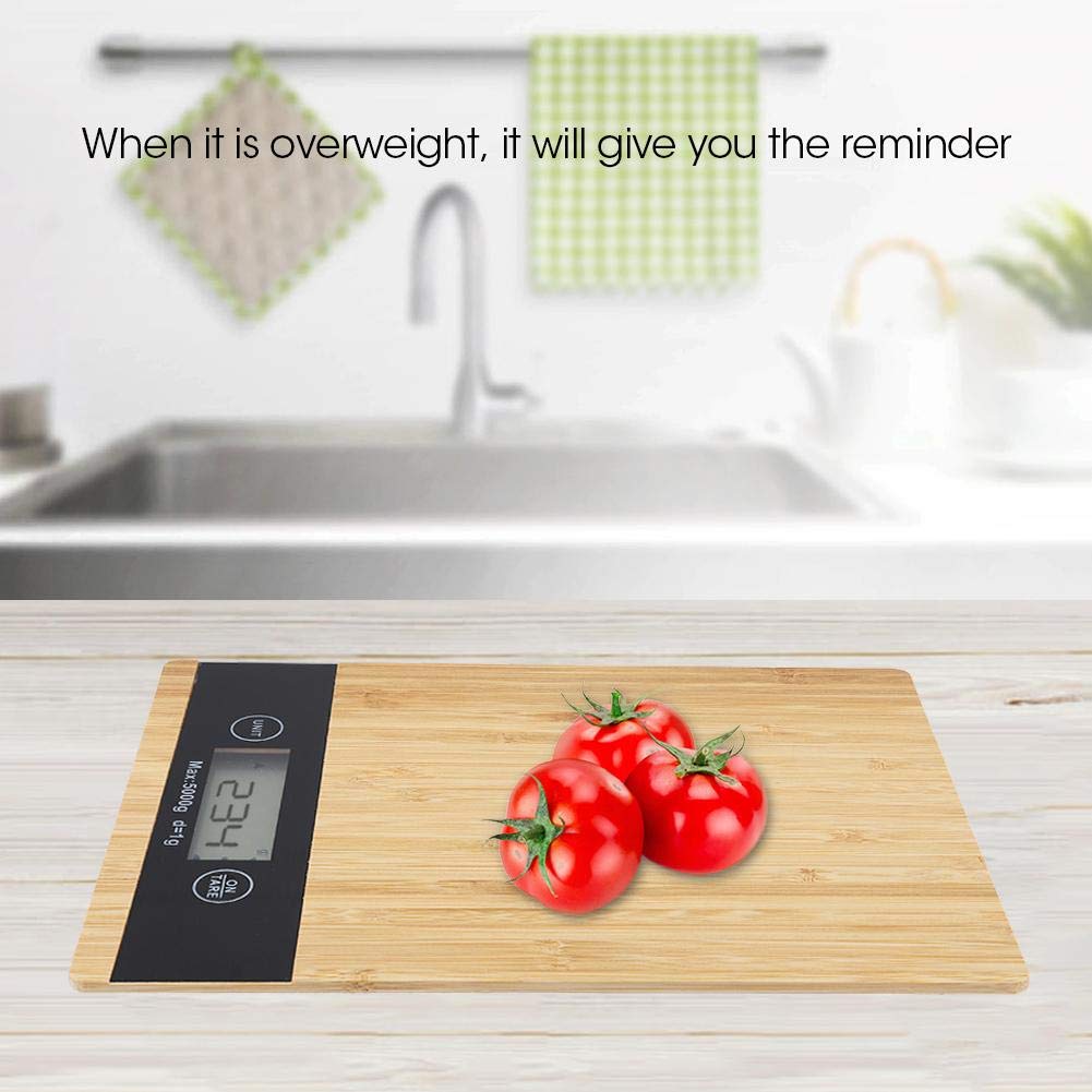 Panel Elektronische Waage Holz Lebensmittel Messwerkzeuge Rechteckige Form Entworfen Gewicht Mehlwaa