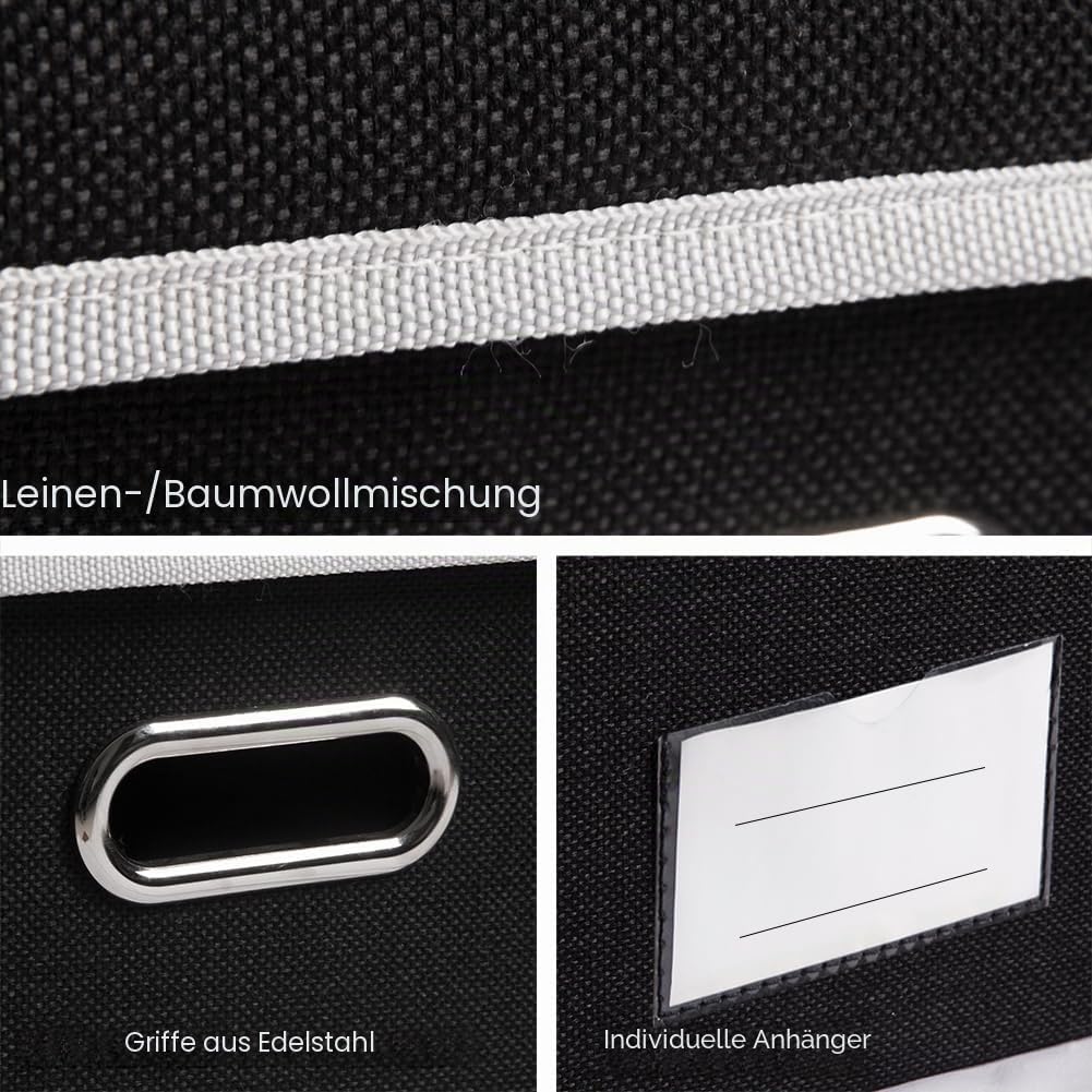 PRANDOM Faltbare Aufbewahrungswürfel mit Deckel [1er Pack] Stoff Faltbare Aufbewahrungsboxen Organiz
