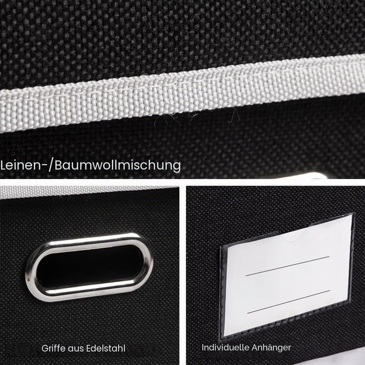 PRANDOM Faltbare Aufbewahrungswürfel mit Deckel [1er Pack] Stoff Faltbare Aufbewahrungsboxen Organiz