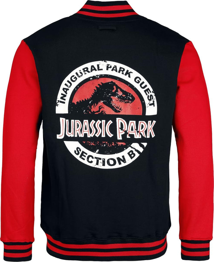 jurassic_park - Schwarz und Rot Herren Jacke - S