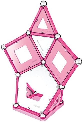 GEOMAG - CLASSIC ROSA - 104 Teile - Magnetische Konstruktion für Kinder ab 3 Jahren - Magnetische Sp
