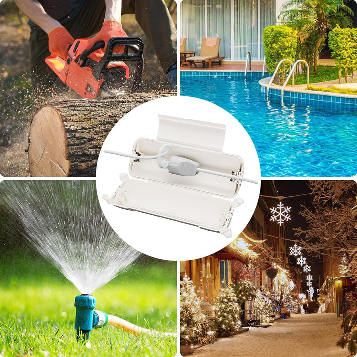 2er-Pack RESTMO Outdoor IP44 wasserdichter Safe Box (290 x 110 x 75 mm), wetterbeständige Grosse Sch