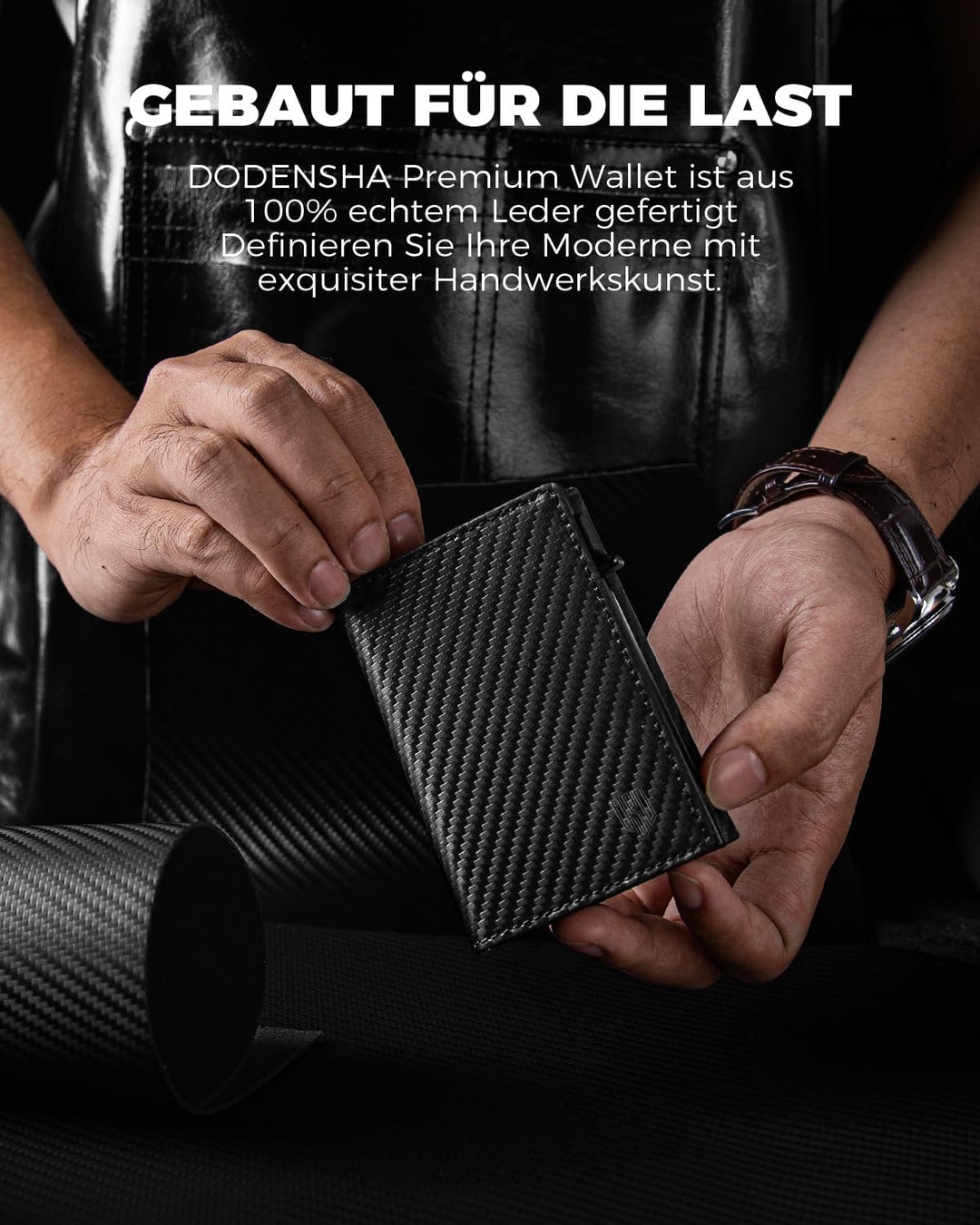 MagSnap Portmonee Herren I Slim Wallet mit Münzfach I Kreditkartenetui Geldbeutel für 10+ Karten I M