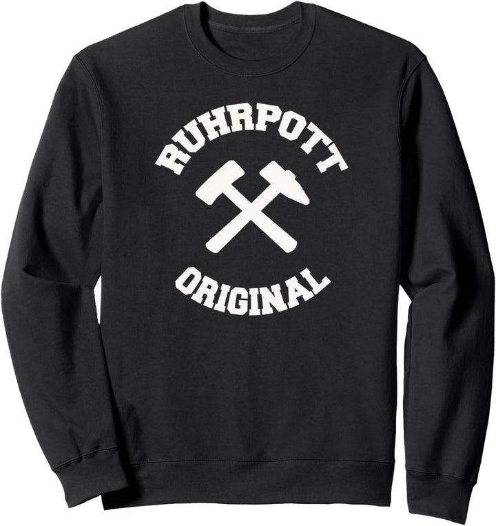 Ruhrpott Kumpel Design mit Schlägel und Eisen Sweatshirt