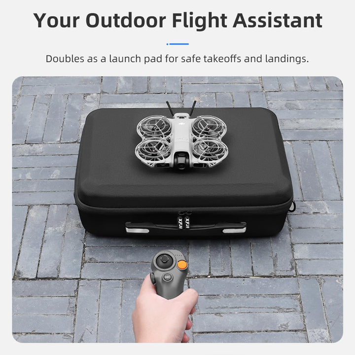 Tragbare Aufbewahrungstasche für DJI Neo 2 Motion Fly More Combo, Reise-Carrying-Case aus PU, Schult