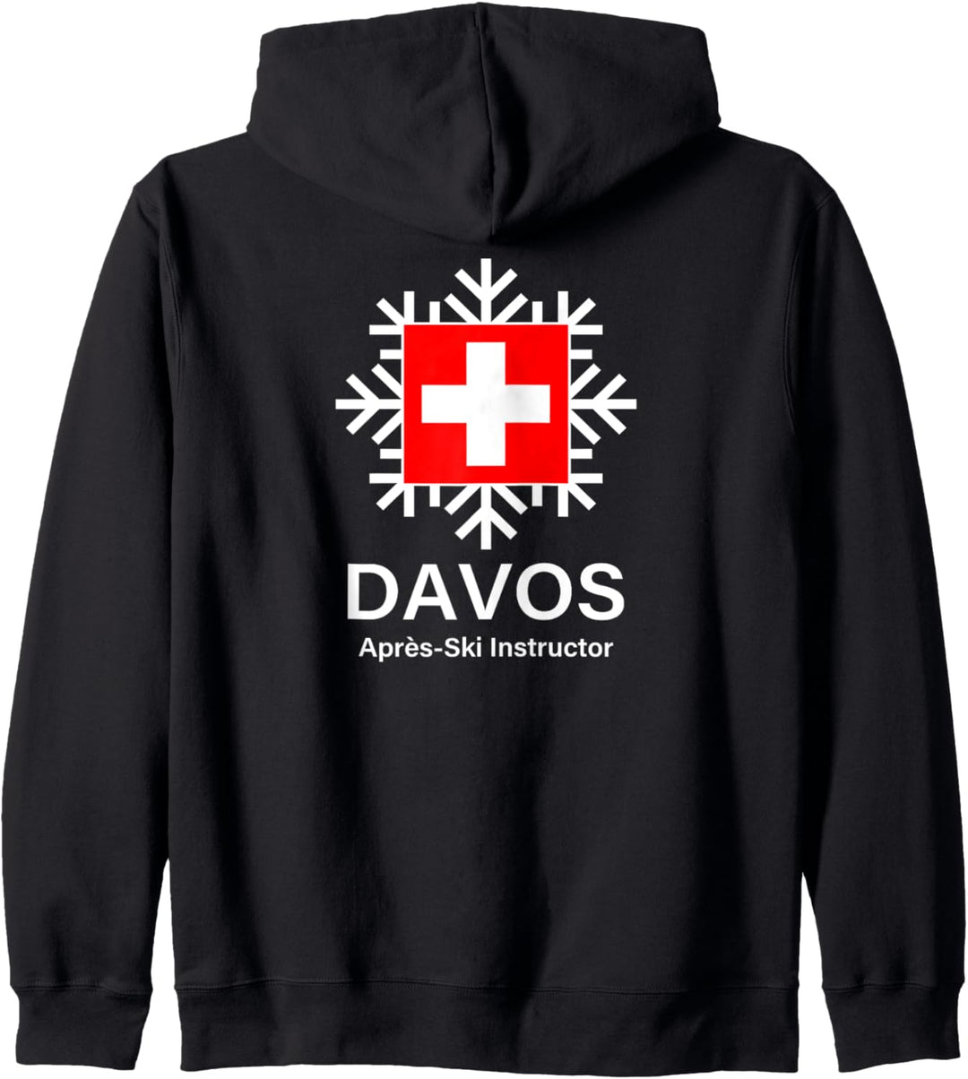 Davos Apres Skilehrer Lustiger Schweizer Kapuzenjacke