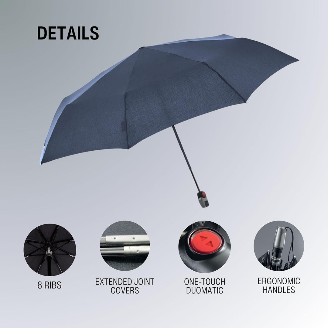 Knirps T.200 M Duomatic - Taschenschirm Regenschirm navy Mittel Navy, Mittel Navy