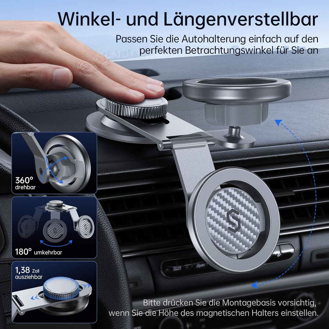 SYNCWIRE Handyhalterung Auto für MagSafe, Magnetische Handyhalter Auto, Kompatibel mit Armaturenbret