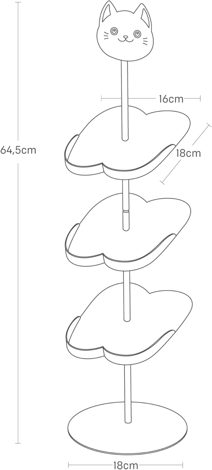 Shoe rack for kids - black cat Katze, Katze