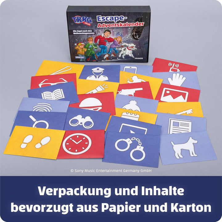 FRANZIS 67240 - TKKG Junior Escape-Adventskalender: Die Jagd nach den Weihnachtsganoven