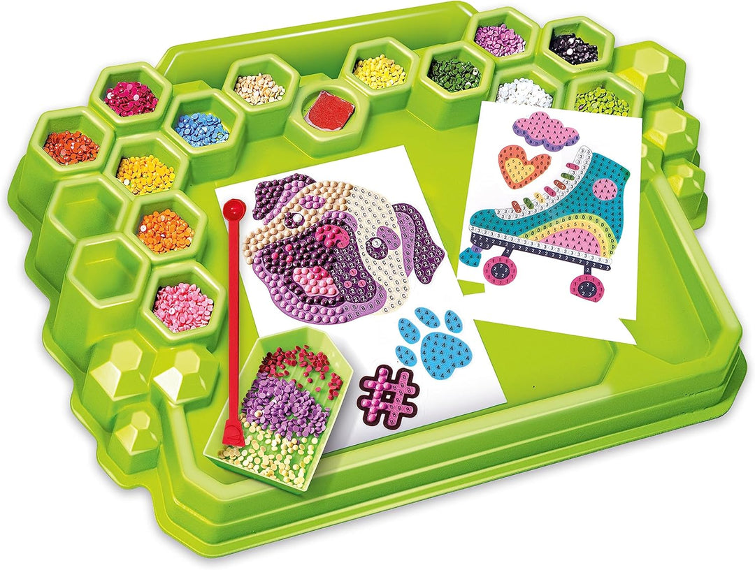 Clementoni Kunst & Craft Idea - Sparkly Lab, Spielzeug für Kinder 7-10 Jahre - 18742