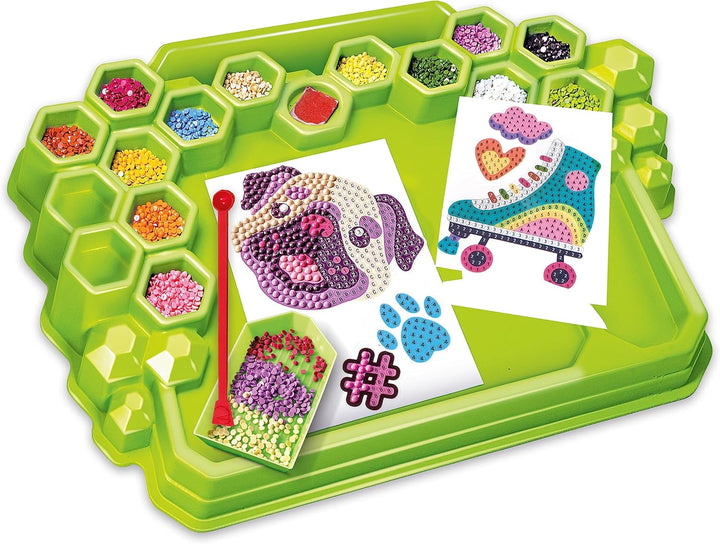 Clementoni Kunst & Craft Idea - Sparkly Lab, Spielzeug für Kinder 7-10 Jahre - 18742