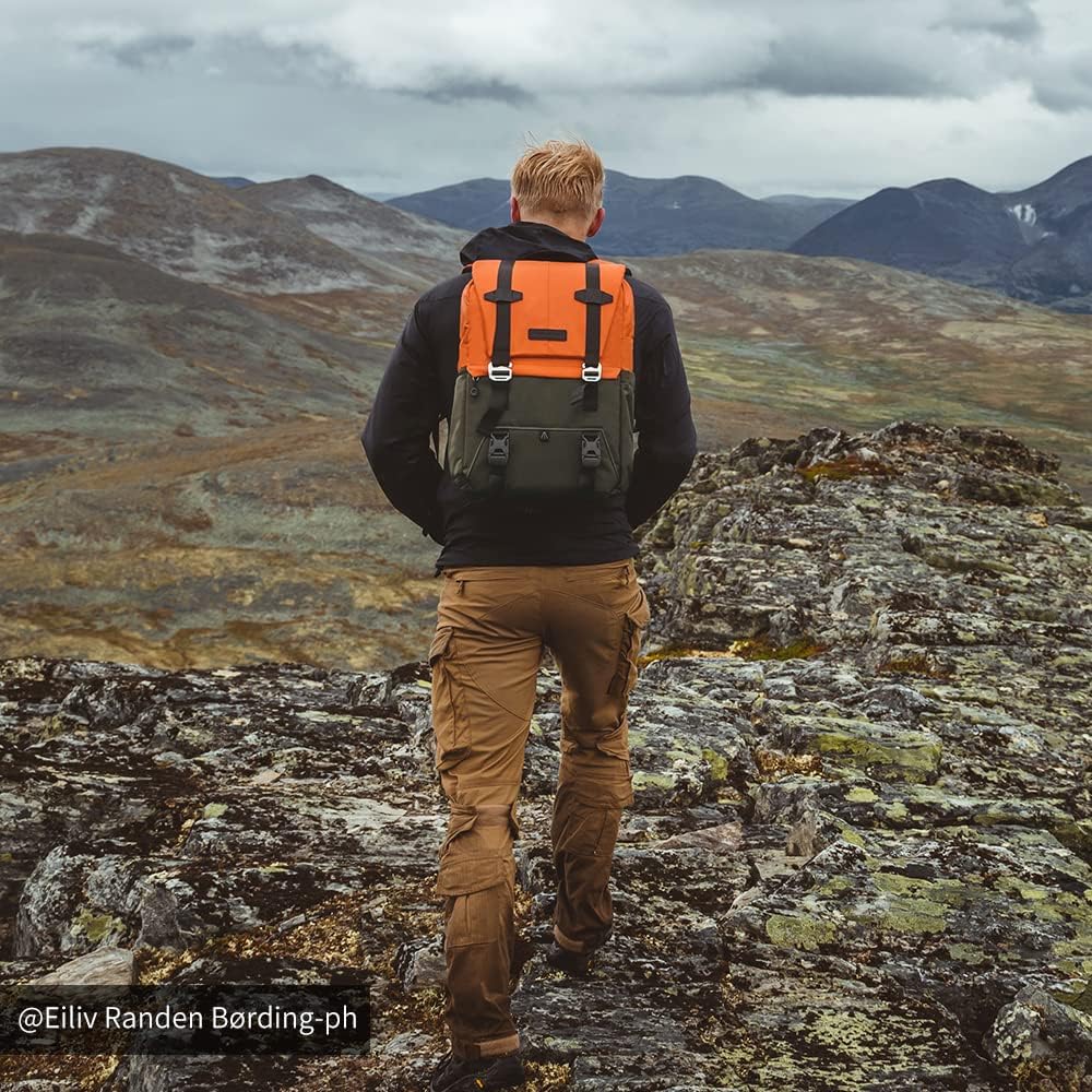 K&F CONCEPT Kamerarucksäcke 20L, Grosse Camera Backpack 15,6 Zoll Laptopfach, Spritzwassergeschutzt
