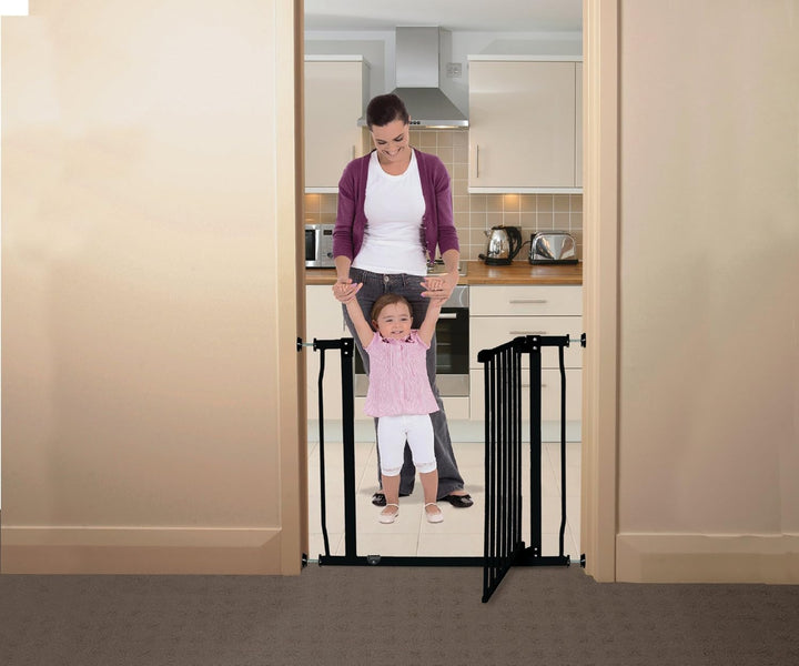 Dreambaby F919 Liberty Treppenschutzgitter / Türschutzgitter (75-81cm) schwarz 75cm - 81cm LIBERTY S