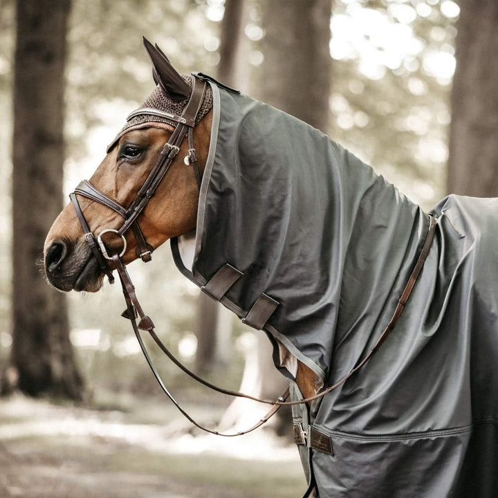 Kentucky Horsewear Horse Rain Coat Regendecke, Grösse:125-140, Farbe:grau 125-140 grau, 125-140 grau