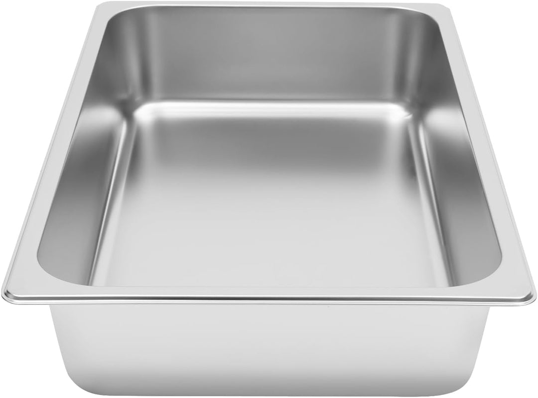 4 Stück Behälter Edelstahl Gastronormbehälter Frischhaltedose Chafing Dish Tief Stapelbar Stapelbare