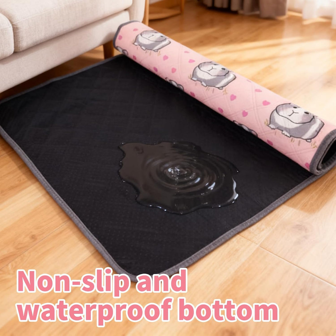 pipipads meerschweinchen, 1 Stück Pads für Meerschweinchen Hamsterkäfigmatte, 60x120cm, Rosa, Ideal