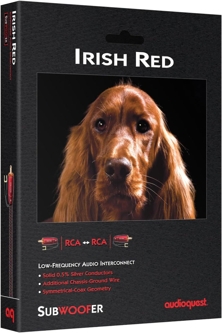 AudioQuest 2 m Irish Red RCA Audiokabel schwarz - Audiokabel (RCA, RCA, 2 m, Schwarz)
