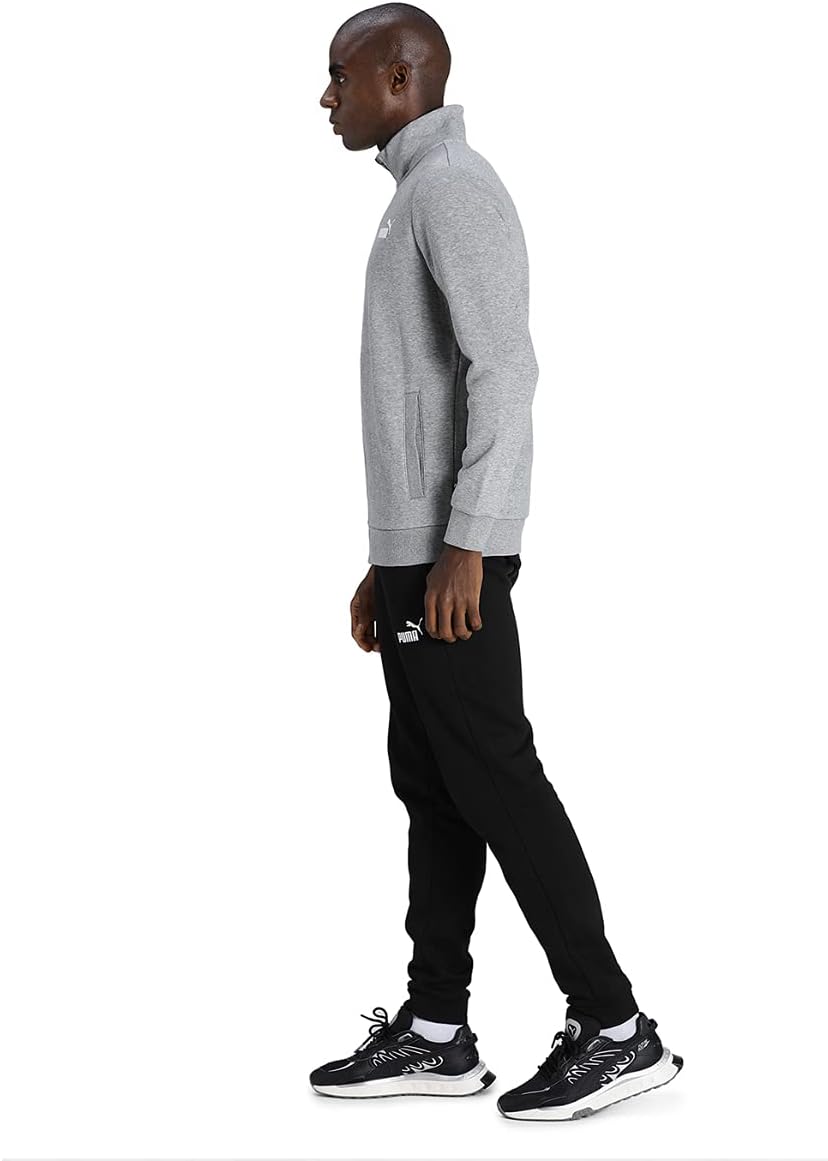 PUMA Herren Clean Sweat Suit Tr Trainingsanzug S Mittelgraues Heather, S Mittelgraues Heather