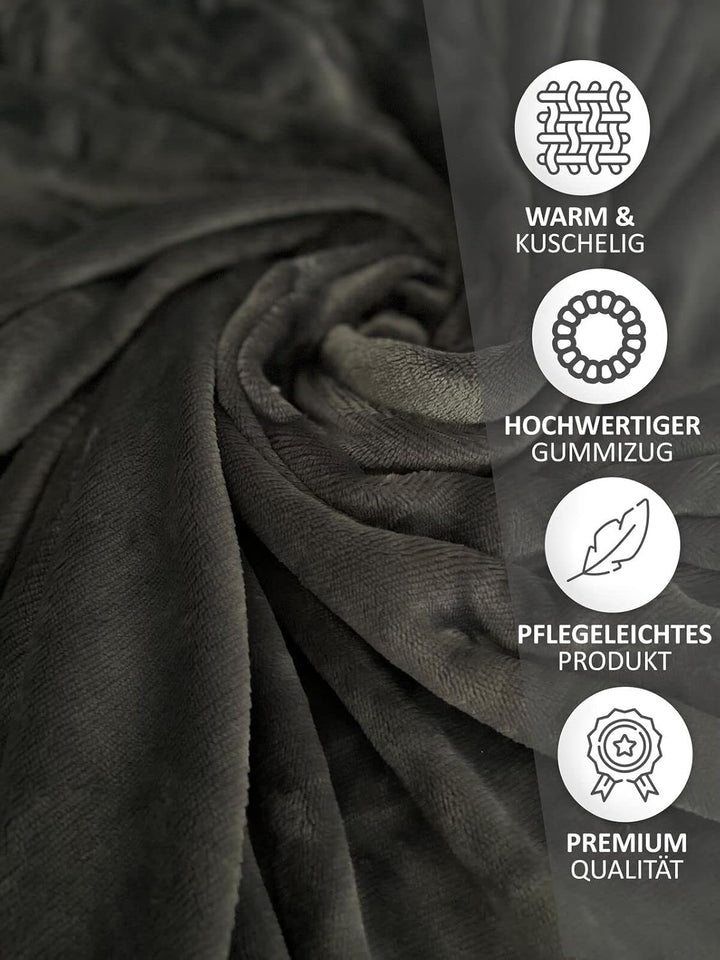 Leonado Vicenti Spannbettlaken 2er Set 90/100x200 Winter Teddy Plüsch Cashmere Touch Spannbetttuch F
