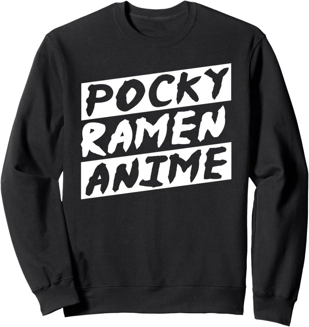 Asian Food Shirt Pocky Ramen Anime Comic Nerd Geschenk Sweatshirt