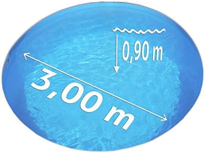POOL Total Innenhülle Rundpool Ø 3,00 x 0,90 m überlappend | Stärke 0,40mm blau
