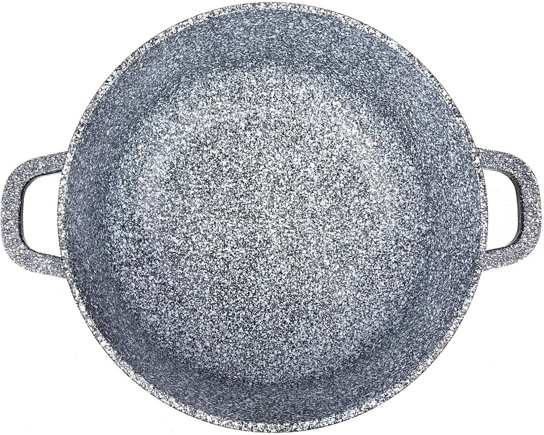 Zilner 12-tlg. Topfset, Topf, Bratpfanne, Kochgeschirr, Untertasse, Keramik-Topfset mit Deckel, für