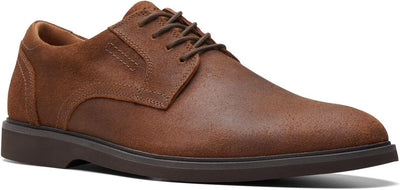 Clarks Herren Malwood Lace Oxford 41.5 EU Cola Veloursleder, 41.5 EU Cola Veloursleder