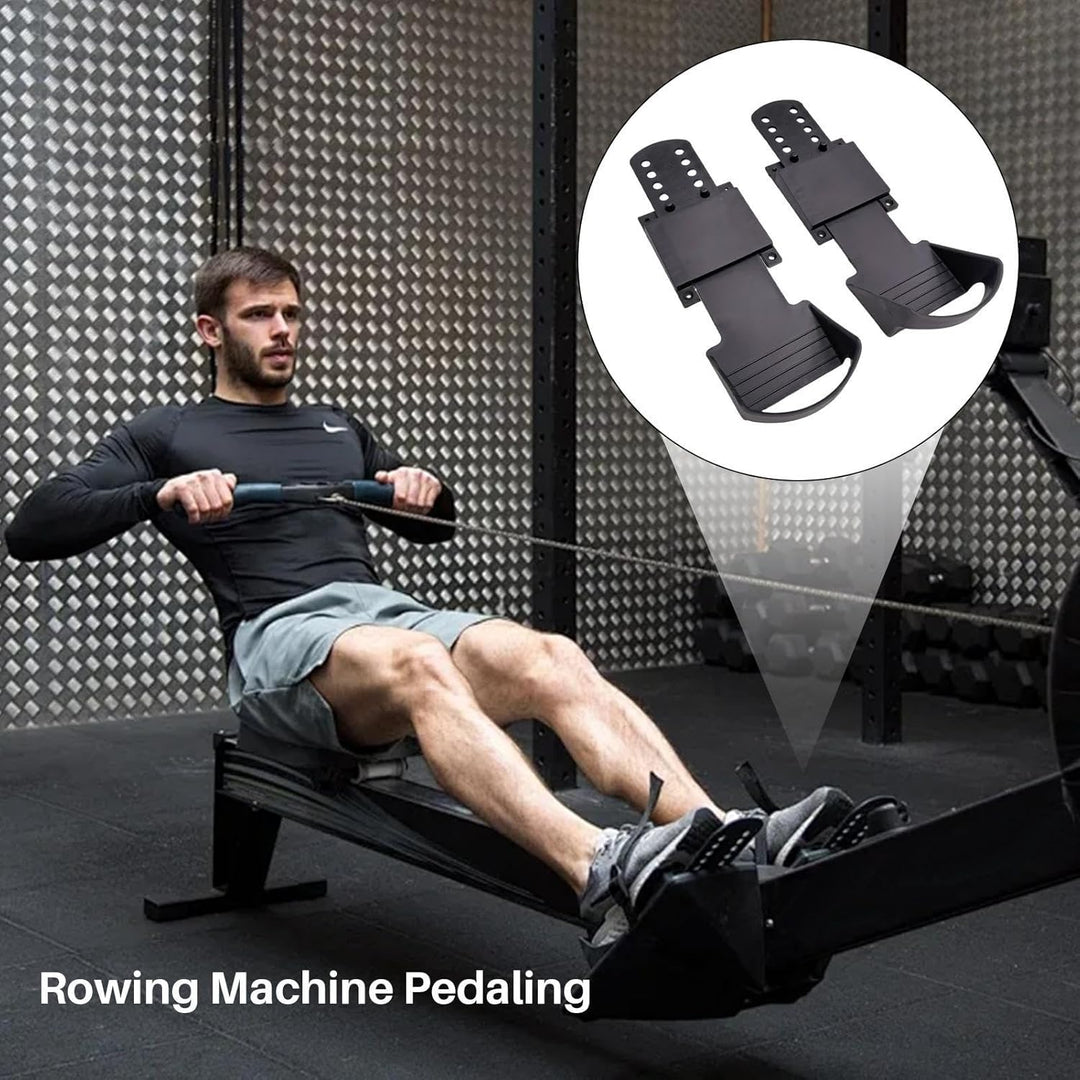Rudergeräte-Pedale | 1 Paar Fitnessgerät-Zubehör, Anti-Rutsch-Textur-Design, Rudergerät-Fusspedale z