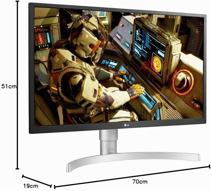 LG 27UL550-W 68,58 cm (27 Zoll) UHD 4K IPS Monitor (AMD Radeon FreeSync, DAS Mode, 98%sRGB), schwarz