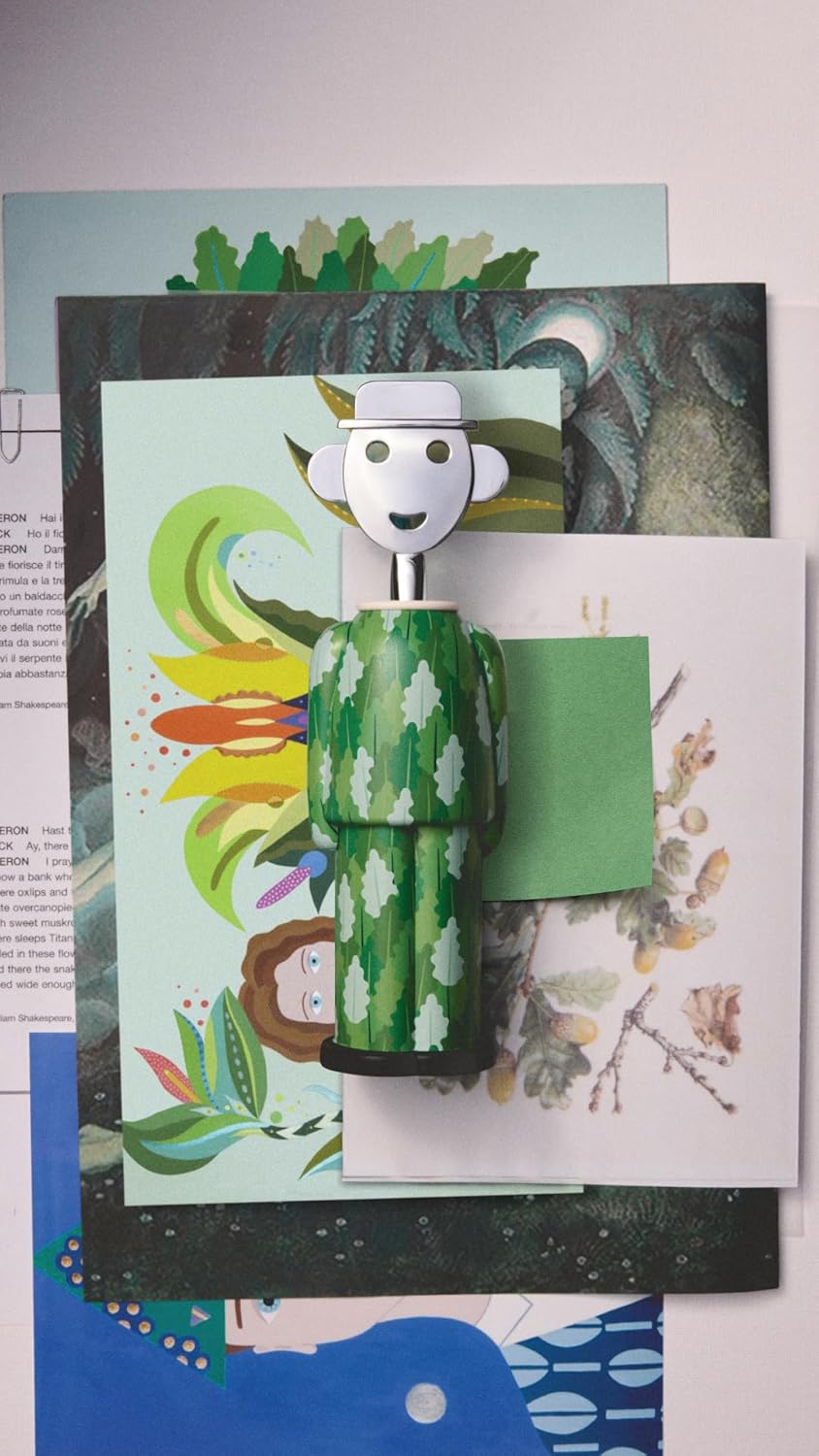 Alessi AM23A 32 Korkenzieher, Alkipaper, Mehrfarbig