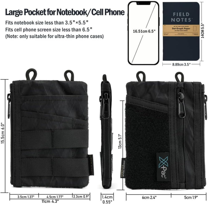 VIPERADE VE16 EDC Pouch Klein EDC Organizer Werkzeugtasche mit 7 Taschen,EDC Organizer Tasche für He