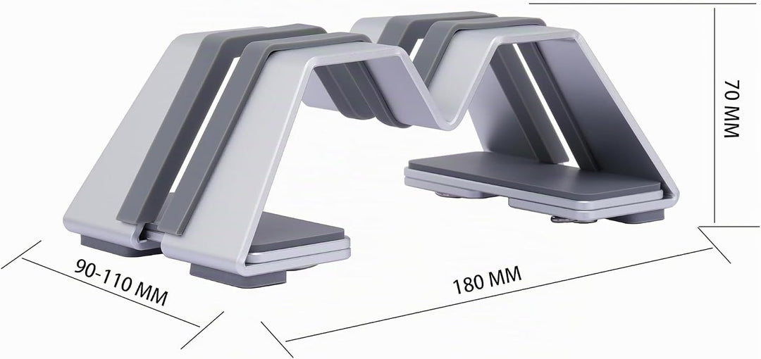 M-Form Einstellbar Vertikal Laptop Ständer - Aluminium, Universelle Passform für MacBook &amp; Alle Lapt