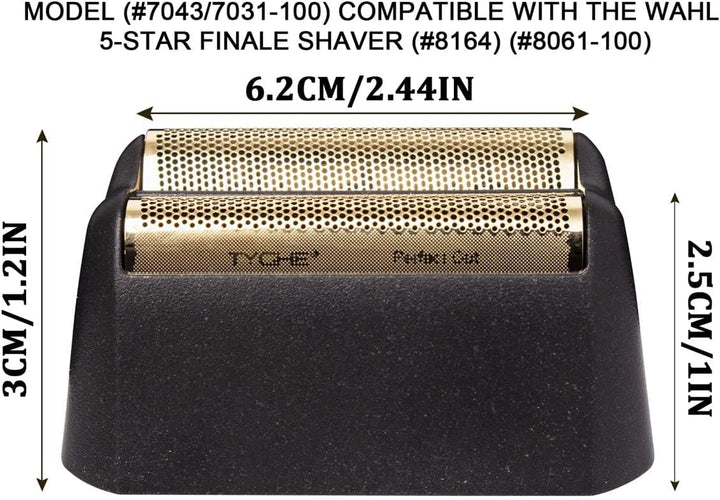 BESTBOMG 2 PCS Elektrorasierer Scherkopf Scherfolie, Ersatzscherteil kompatibel mit Professional 5 S