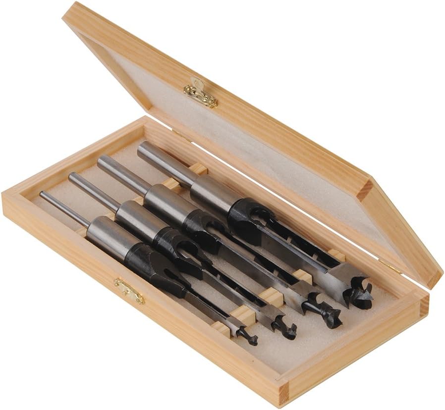 Silverline 282394 Vierkant-Stemmbohrer, 4-tlg. Satz 6–16 mm