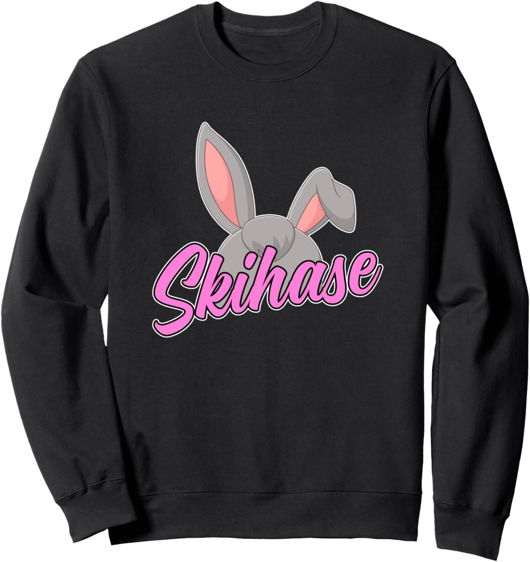 Ski Skihase Apres Ski Design Skifahrer Sweatshirt
