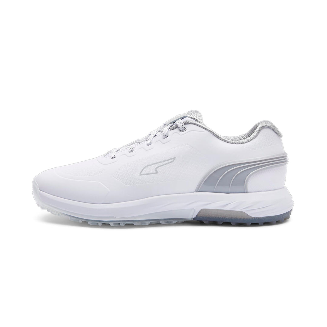 PUMA Herren Alphacat Nitro Golfschuh 41 EU Puma White Flat Light Gray Puma Silver, 41 EU Puma White