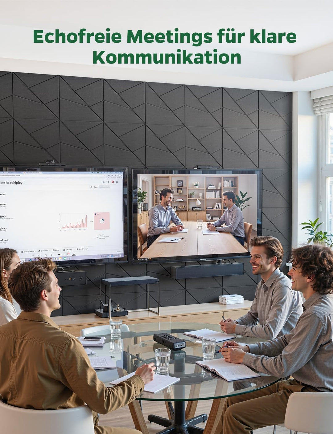 18 Stück Akustikplatten Selbstklebend, Akustik Schallabsorber Panels für Wand & Gaming Zimmer mit Li