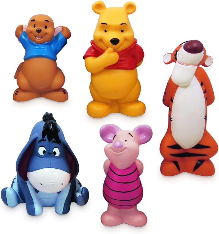 Disney Store Offizielles Winnie Puuh Badespielzeugset für Kinder, 5-teilig, Wasserspielzeug-Set mit