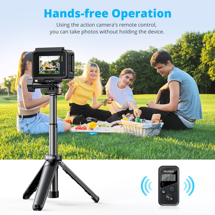 AKASO Mini-Stativ,Selfie-Stick Stativzubehör Kompatibel mit AKASO Action Cam/GoPro Hero12/11/10/9/8/