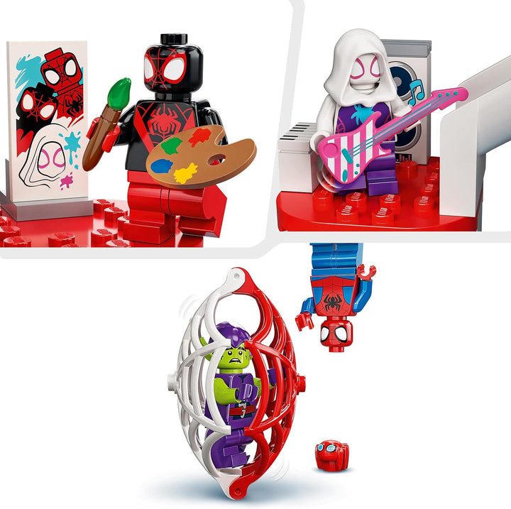 LEGO 10784 Marvel Spidey und Seine Super-Freunde, Spider-Mans Hauptquartier, Spielzeug zum Bauen ab