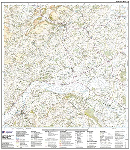 Knighton and Presteigne Tref-y-Clawdd a Dyffryn Elan (OS Explorer Map, Band 201), Karte